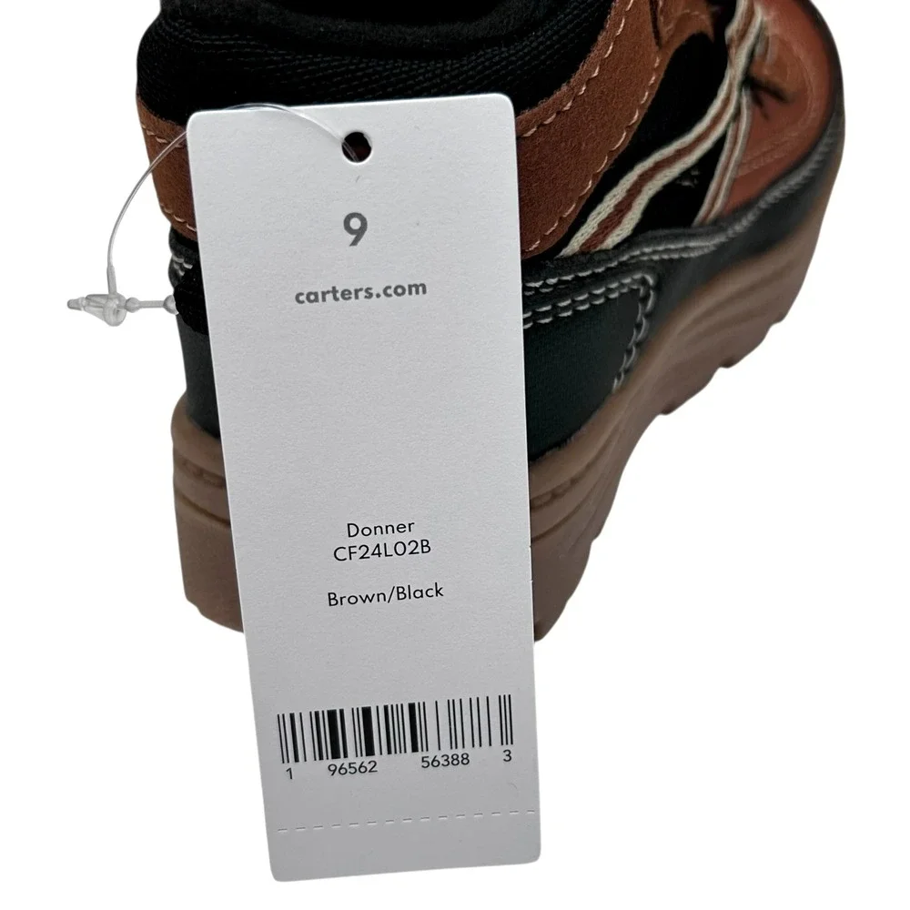 Carter's Donner Toddler Boy's Slip-on Sporty Boot Size 9 Brown/Black‎ Shoes
